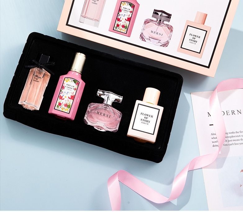 Flower Story New Perfume Gift Box Set Summer Floral Fragrance Fragrance Fragrance Women's Durable Perfume_voghion.com