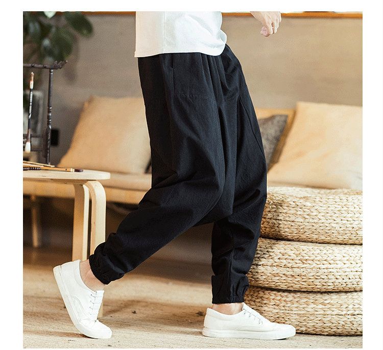 Neu Harem Männer Feste Lose Beiläufige Koreanische Stil Baumwolle Plus Größe Jogginghose Heißer Verkauf_voghion.com