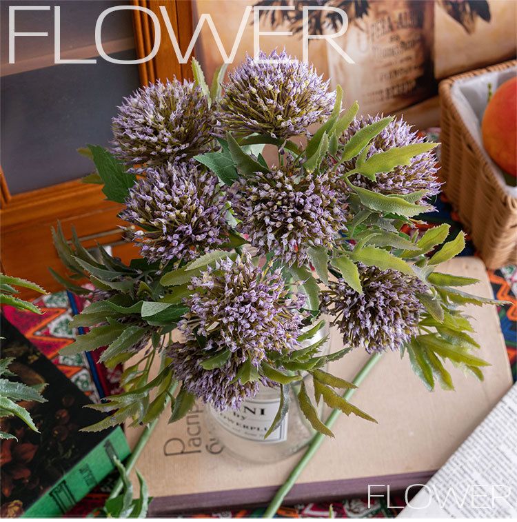 Decorazioni artificiali Clear Sky Spine di cardo Spine di palla Stile INS Fiore artificiale Decorazione per la casa_voghion.com