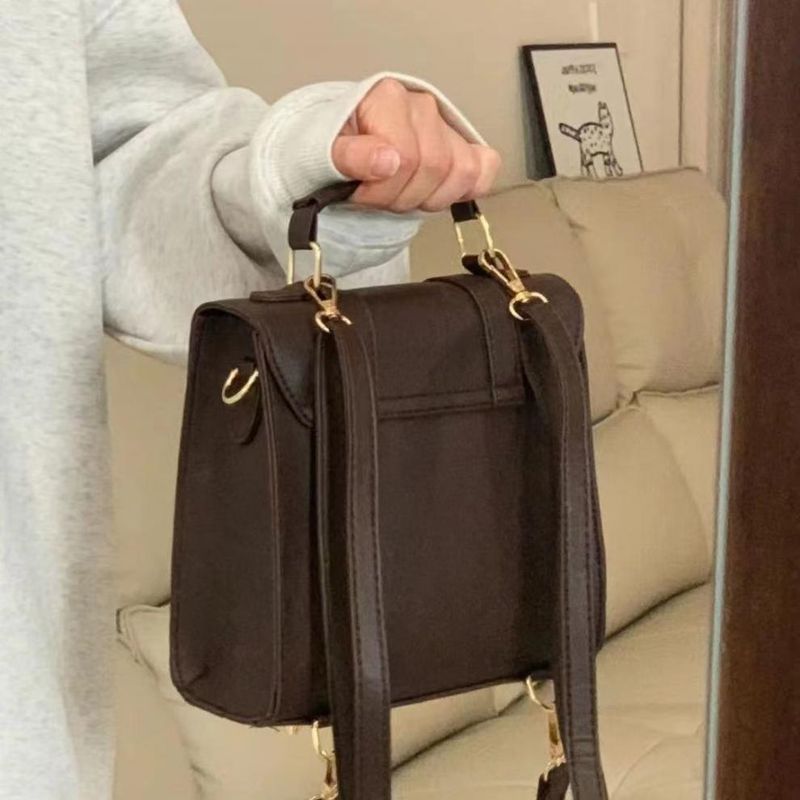 Zaino con fibbia piccolo, borsa a tracolla Oxford, borsa da pendolare per studenti britannici, tre diversi modi di trasporto,_voghion.com