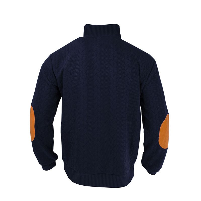 2024 New Jacquard Buttoned Henry Collar Autumn Winter Long Sleeve Patch Embroidered Casual Sweatshirt_voghion.com
