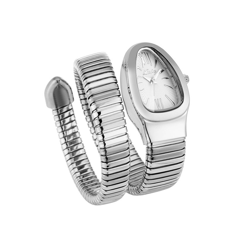 Montre-bracelet enveloppante en forme de serpent MISSFOX pour femme, accessoire tendance et unique_voghion.com