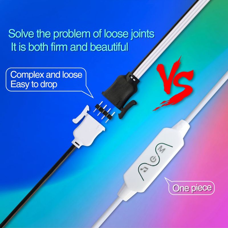 LED Streifen Licht Para Habitacion USB Powered LED Wandbild Chambre Rgb 5050 Lichter Für Zimmer Fita Leds Band App Controle Bluetooth_voghion.com