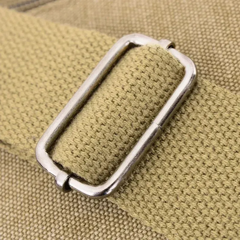 Canvas Shoulder Bag Bottle Men Women Casual Simple Fashion Retro Crossbody Cross Square Multi Layered 250314l_voghion.com