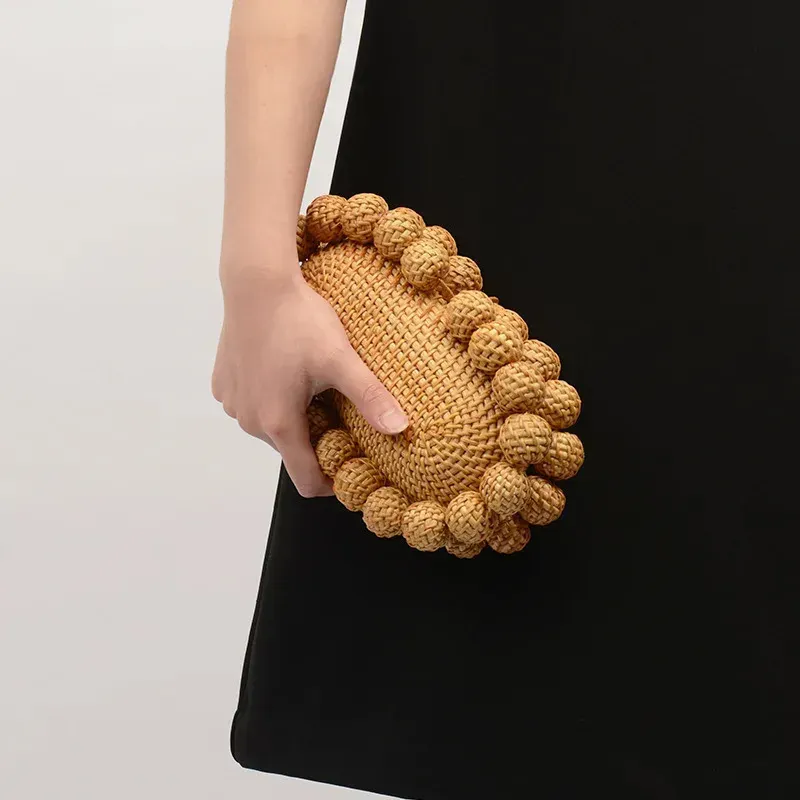 Borsa a mano in vimini da donna, borsa a mano in vimini, borsa a mano estiva da spiaggia, borsa a mano in vimini ..._voghion.com