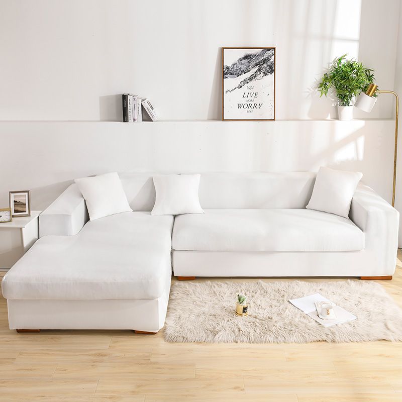 Milk silk solid color sofa cover elastic all-inclusive universal sofa cover sofa cover high gram weight non-slip wear-resistant wholesale_voghion.com