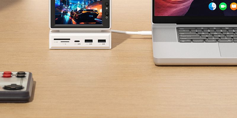 Hagibis 3.5inch IPS AIDA64 Mini CPU RAM HDD Data Monitor Display Sub Screen With USB C Hub For Laptop PC Book_voghion.com
