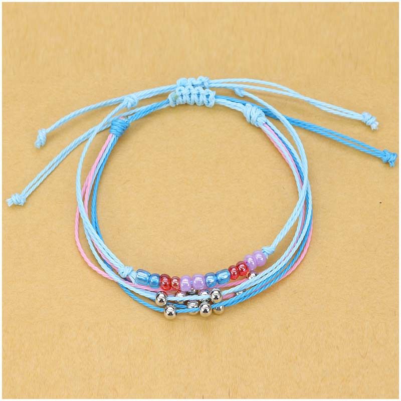 Bohemian Wax Thread Hand-woven 6-wire Beaded Bracelet_voghion.com