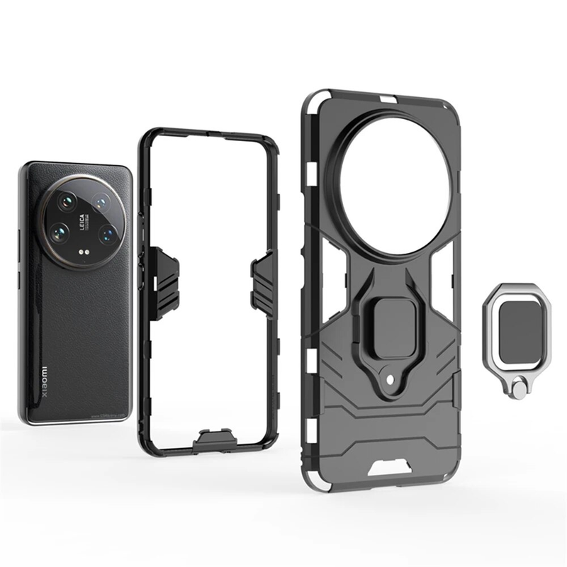 Ultra Shockproof Matte Ring Holder Case For Xiaomi 13T 13 12T 12 11T 11 10 14 Pro Lite Phone Accessories Cover_voghion.com