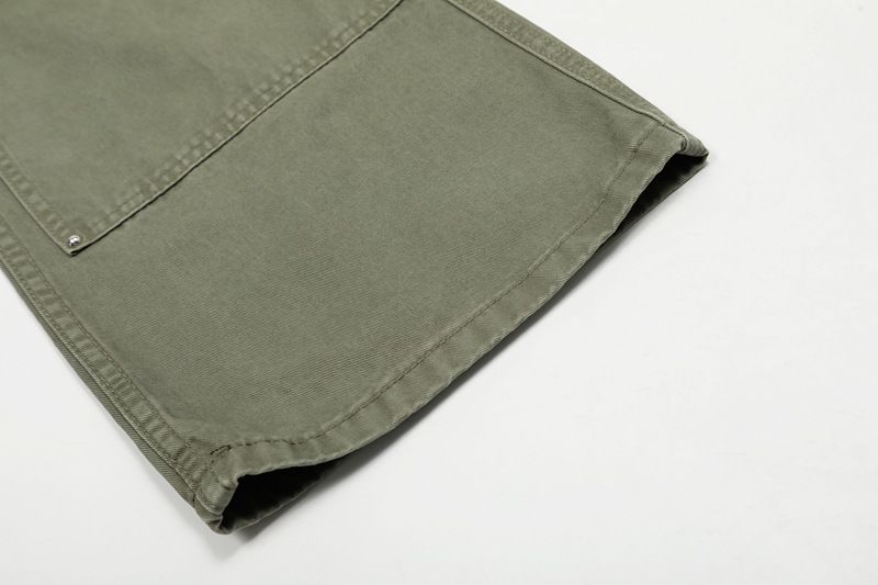 Herrenbekleidung Overalls für Männer und Frauen Camouflage Patchwork Löcher Lose Gerade Cleanfit Wisch-Freizeithose_voghion.com