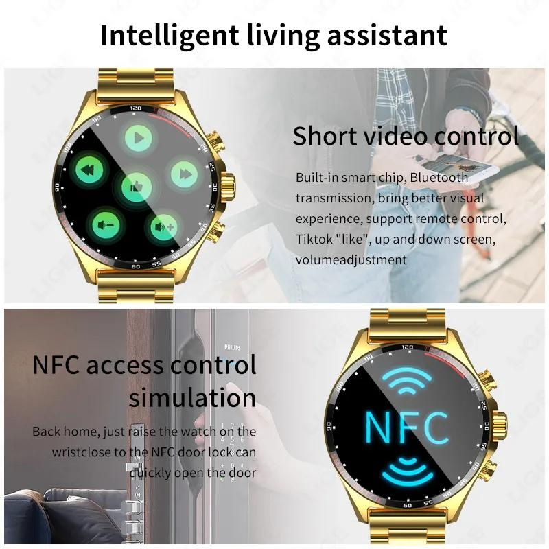 NORTH EDGE GPS Smart Watch for Men Bluetooth Call Receive/Dial, Fiess Tracker 1.58" HD Full Touch Screen with Heart_voghion.com