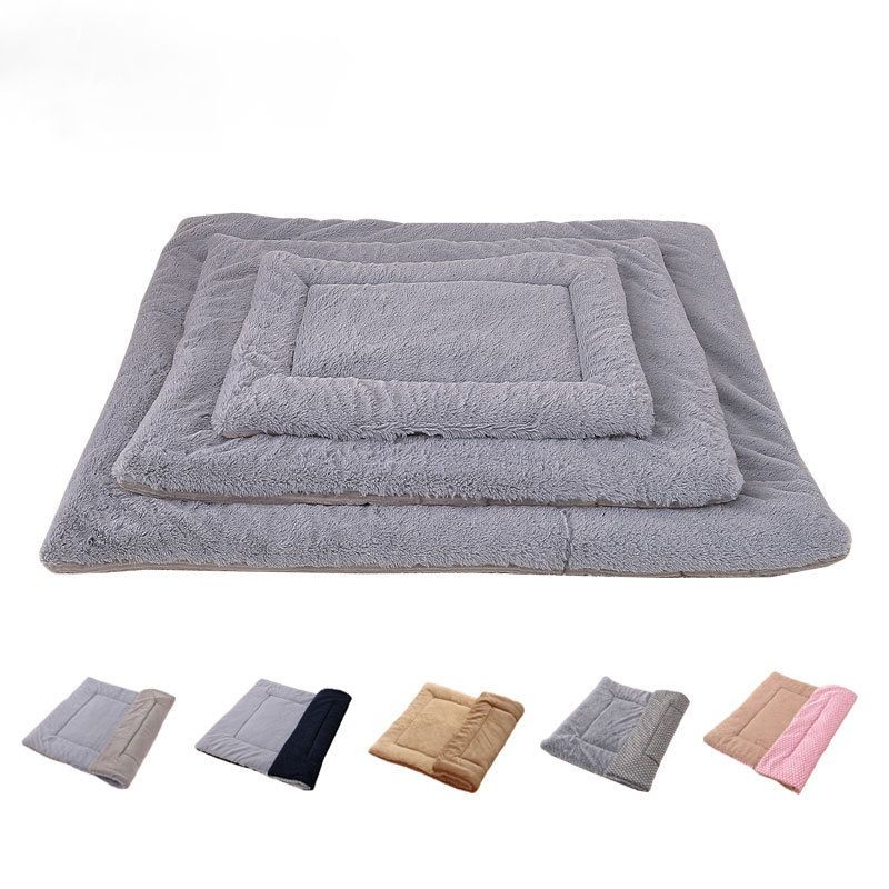 Autumn And Winter Warm Supplies Pet Reversible Blanket Cat Dog Bed Mat_voghion.com