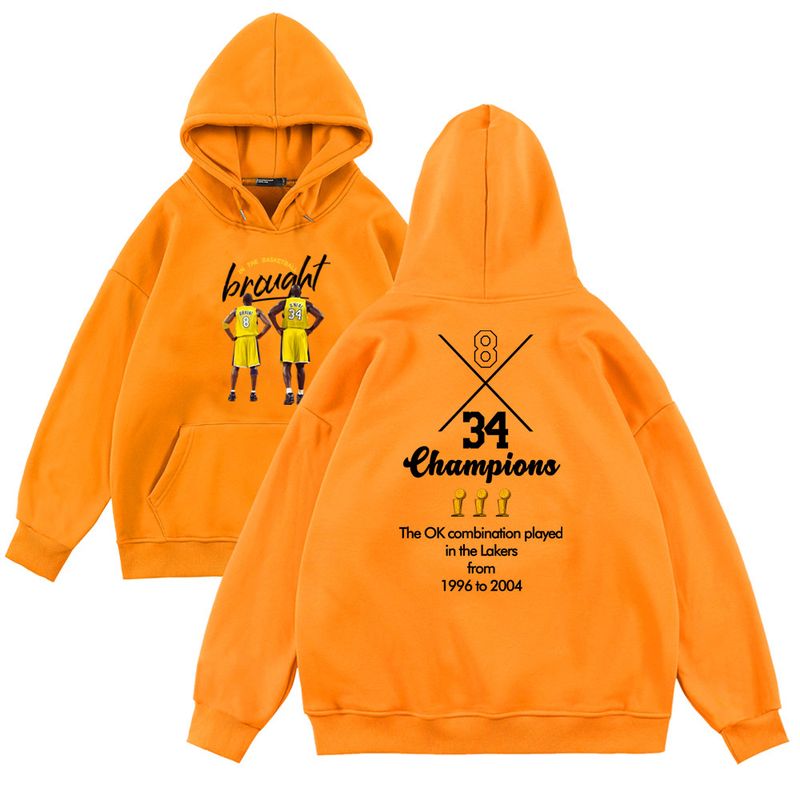 Felpa con cappuccio da basket Ok3 Crown da 370G, unisex, stampata su entrambi i lati, ampia, autunno/inverno, etichetta di moda_voghion.com