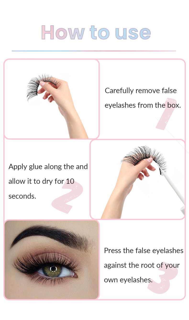 New eye tail elongated exaggerated 5 pairs of slim Halloween fox tie oblique fly false eyelashes_voghion.com