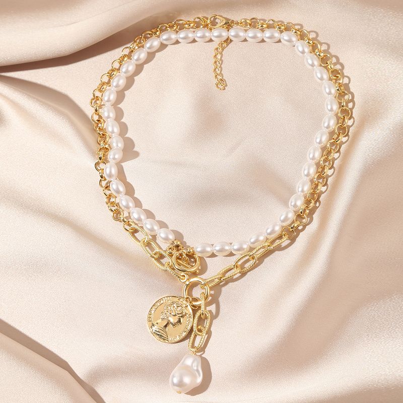Multi schicht unregelmäßigen perlenkette, speziell geformte retro Barock perlenkette schmuck high-end_voghion.com
