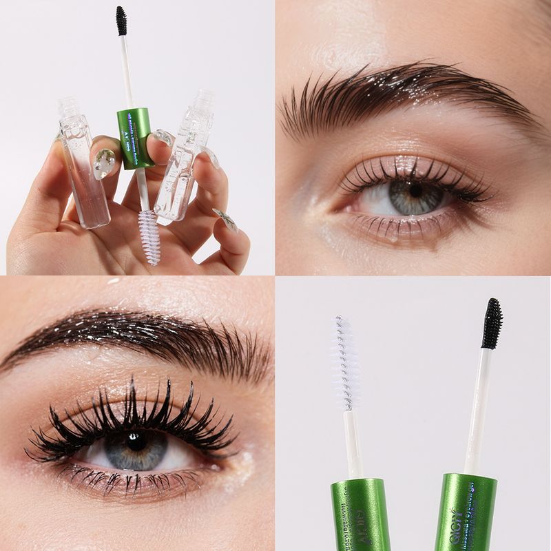 Mascara QICIY Mascara Trasparente Colla per Sopracciglia Mascara Due in Uno Doppia Testa Incolore Trasparente Wild Eyebrow Liquido Fissante per Sopracciglia_voghion.com