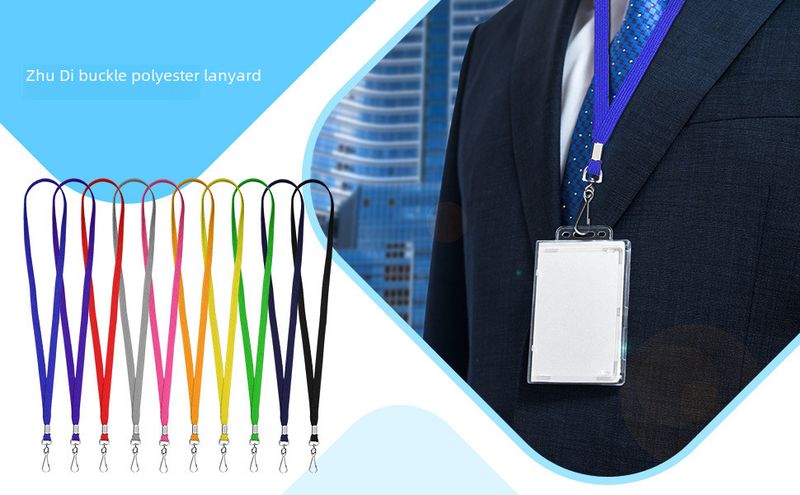 Cross-border 10mm Hollow Lanyard Rotating J-shaped Hook Clip Badge Mobile Phone Sling Camera Trendy Neck Lanyard_voghion.com