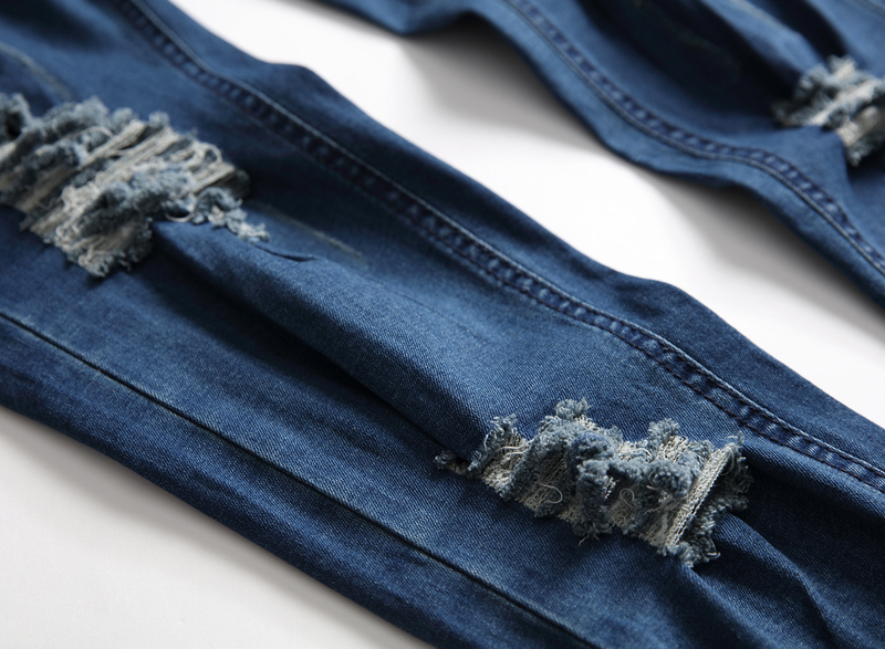 Los pantalones vaqueros de las ligas del dril de algodón de los hombres de la ropa del hombre jadean los mamelucos para los hombres_voghion.com