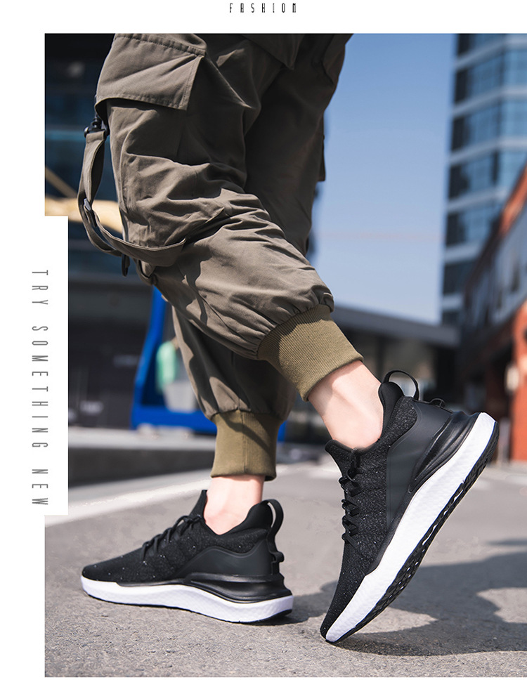 Nuove scarpe da uomo in tessuto volante transfrontaliero, scarpe casual, scarpe alla moda coreane, produttori di sneaker di moda le distribuiscono una per una_voghion.com