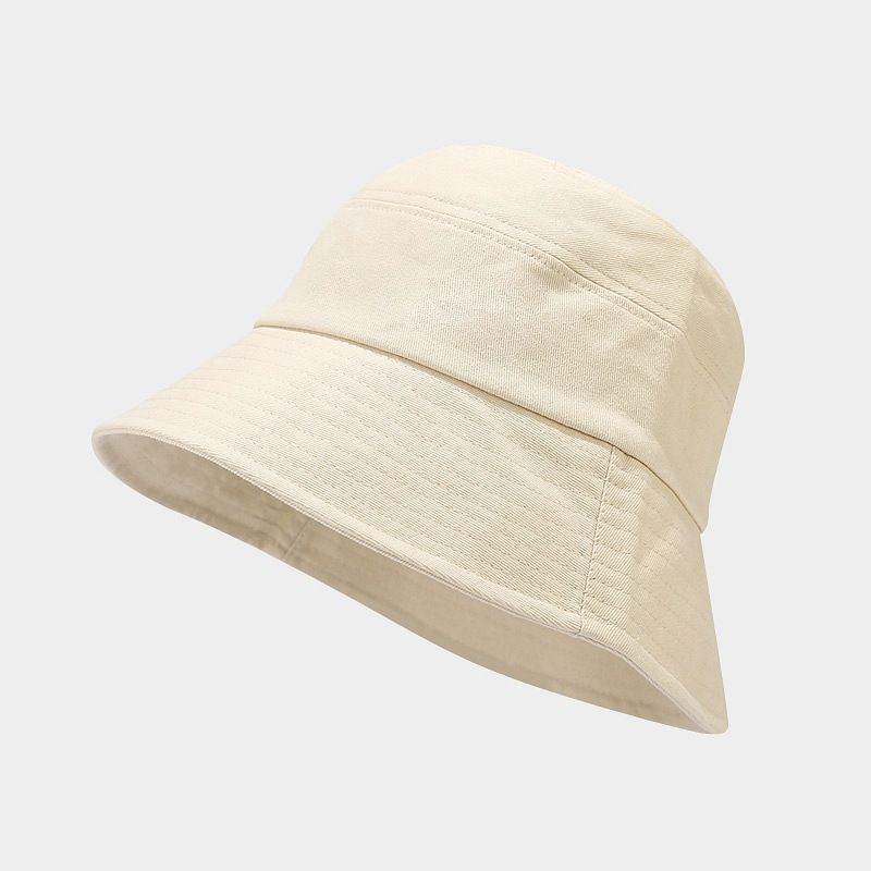 Ženski spomladanski in poletni enobarvni vsestranski sončni klobuk za pare, literarni majhen svež klobuk za umivalnik_voghion.com