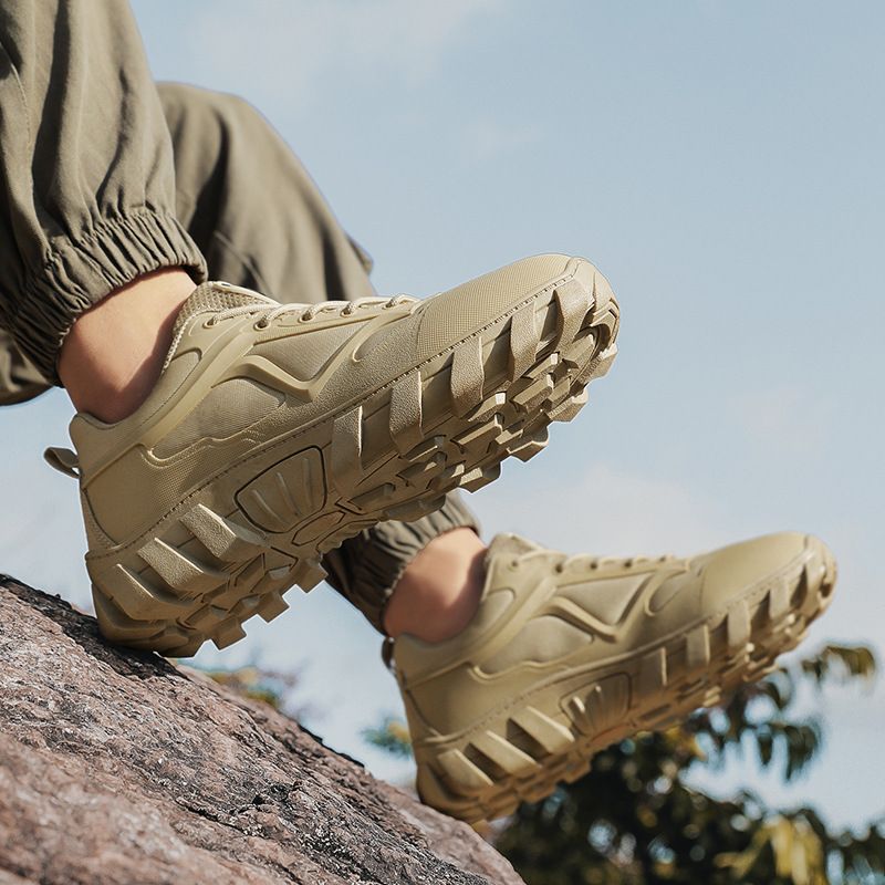Outdoor Sports Shoes Men's Tooling Shoes Casual Versatile Trendy Shoes Low-top Martin Boots Men's Hiking Shoes_voghion.com