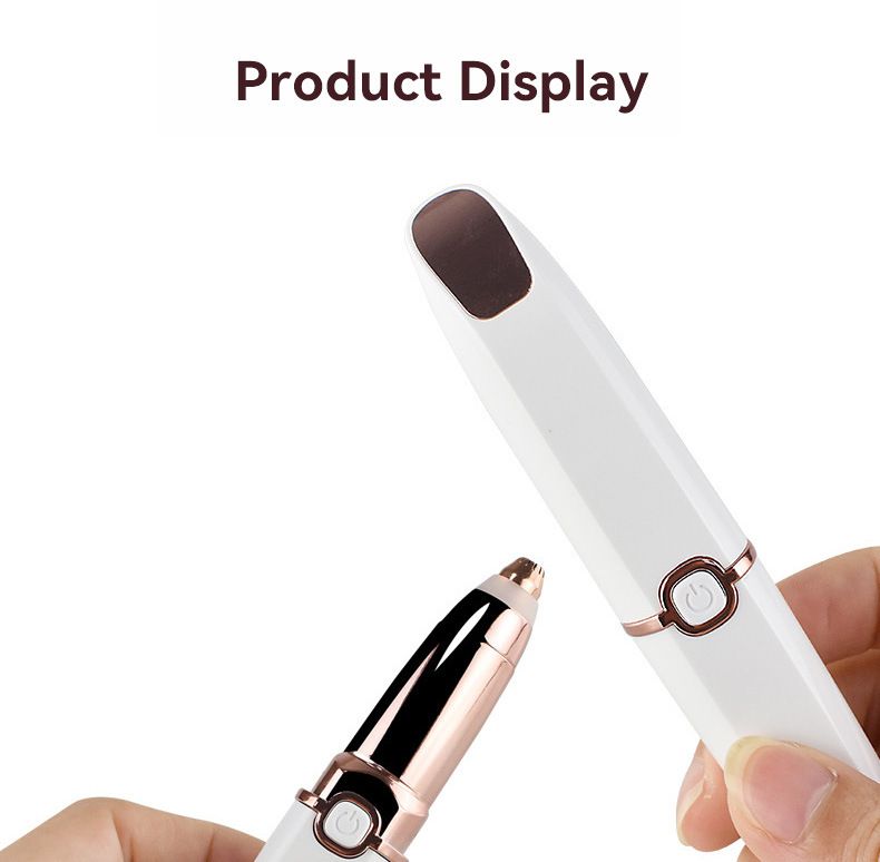 Nuovo rasoio elettrico per sopracciglia 2 in 1 per donna, mini rasoio per il viso e rifinitore per rossetto_voghion.com