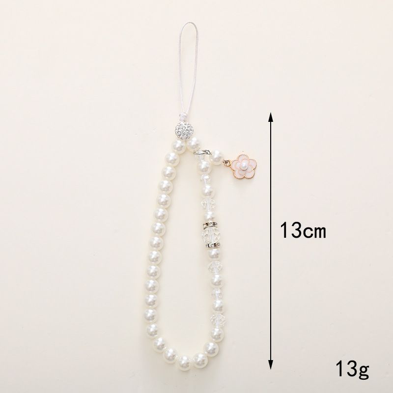 Chain INS Style Rich Camellia Phone Lanyard Wrist Beaded D Handmade Short Trendy Women's New_voghion.com