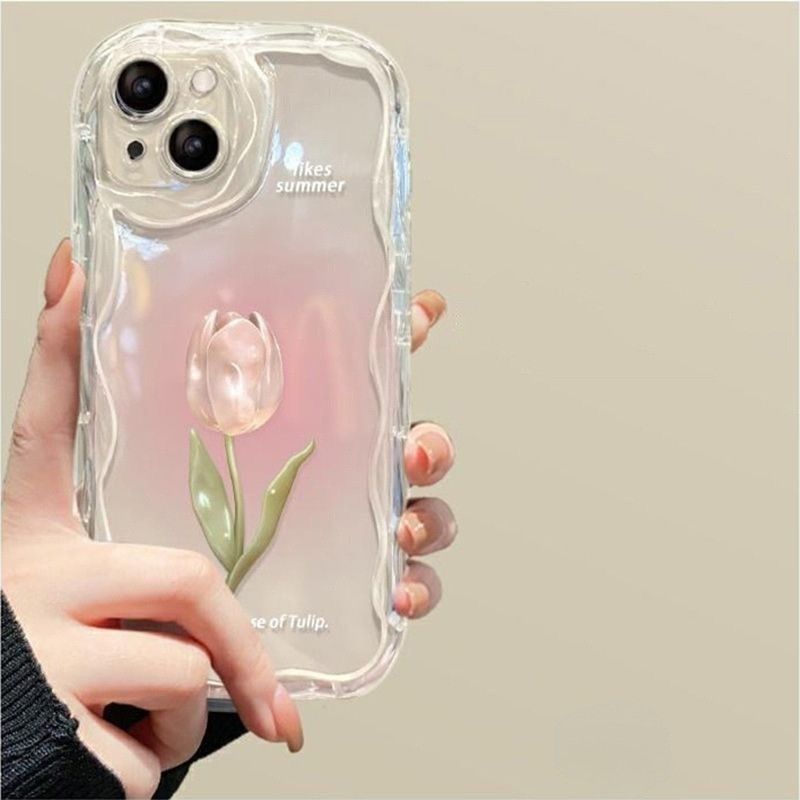 Realme 13 12 12X 11 11X 10 9 Note 60 50 Pro Plus C67 C63 C61 C65 C55 C53 C51 C35 C33 C30 C30S C21Y C25Y C20 C11 8 8i 6 5 Aesthetic Tulip Case_voghion.com