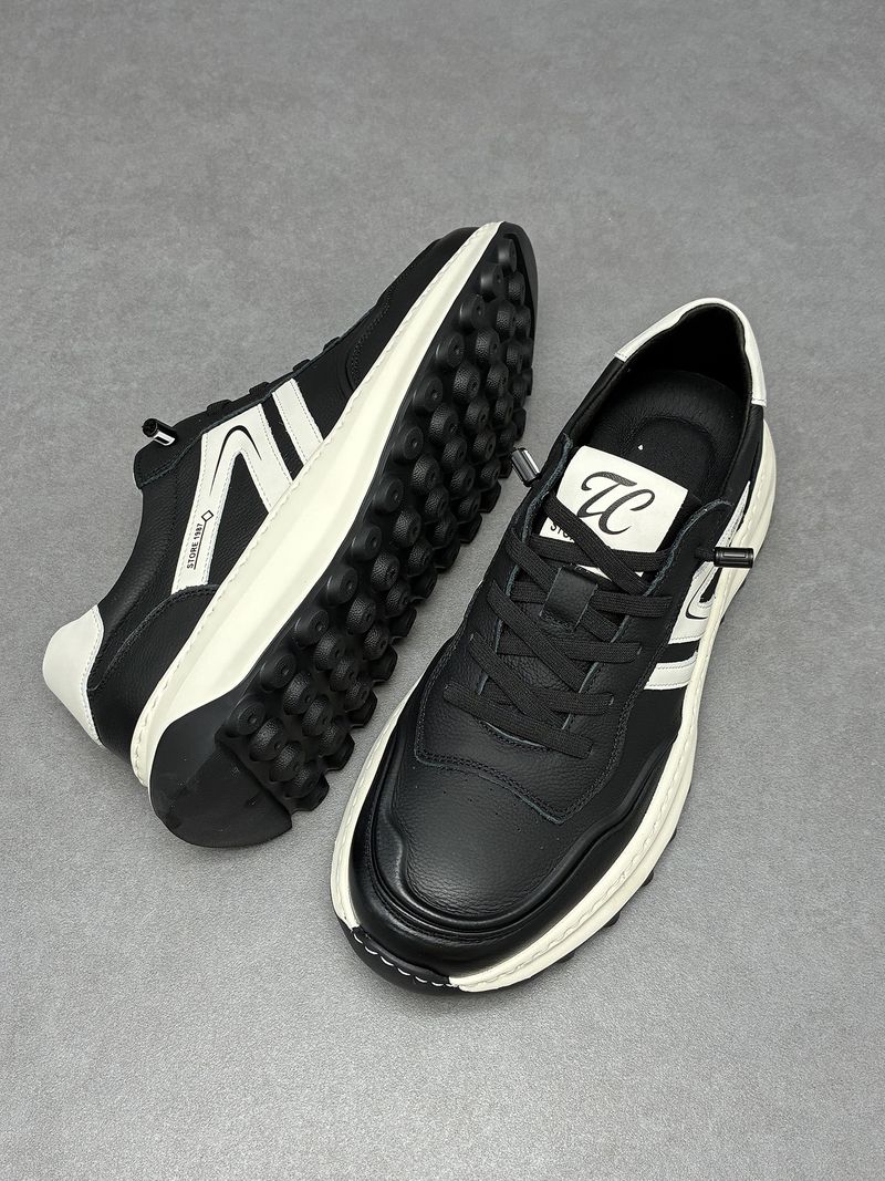 Sneakers bianche leggere, traspiranti, versatili, sportive, alla moda, da uomo, casual, in pelle, con suola spessa, Forrest Gump_voghion.com