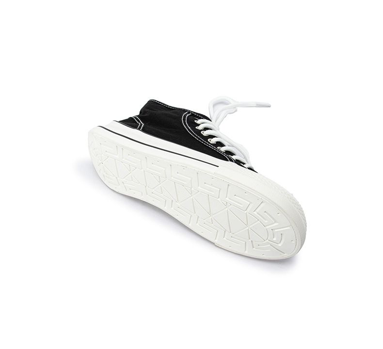 High Top Wide Toe Süße Hässliche Dicke Canvas Damenschuhe_voghion.com