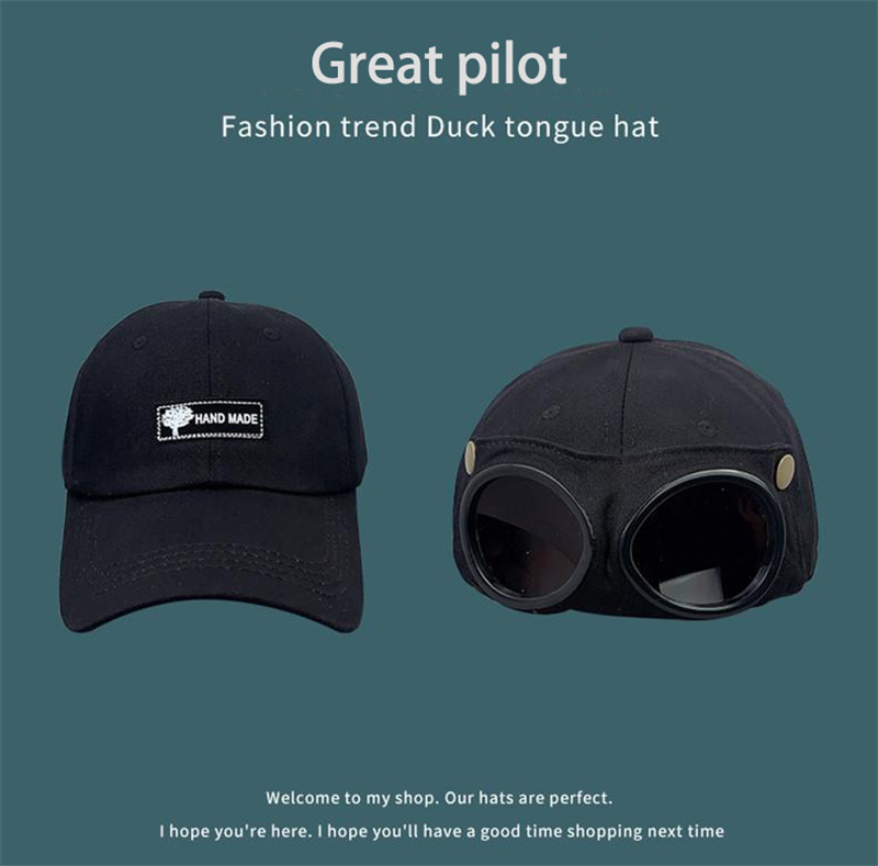Νέα Trapstar Hip Hop Pilot Σχήμα Γυαλιά Μπέιζμπολ Καπέλο για άνδρες Γυναικεία καπέλα προσωπίδα Gorras Φθινοπωρινό ελαστικό καπέλο καλοκαιρινά καπέλα_voghion.com