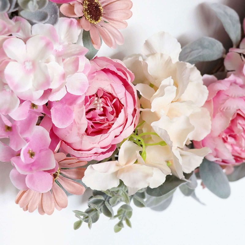 Feestbenodigdheden Lente en zomer Kunstmatige krans Bruiloft Festival Ins Stijl High End Decoratie Simulatie Krans Voordeur Thuis Deur Hangend_voghion.com