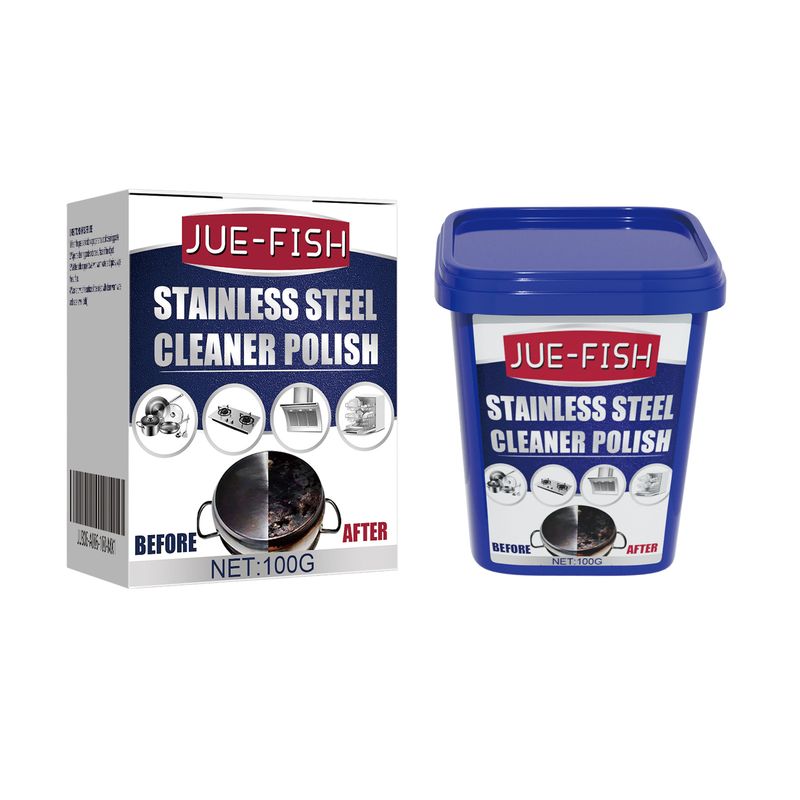 Rengöringspasta i rostfritt stål, Dekontamineringspasta för köksspis, krukabotten, krukorrost, svart smutsrengöring_voghion.com