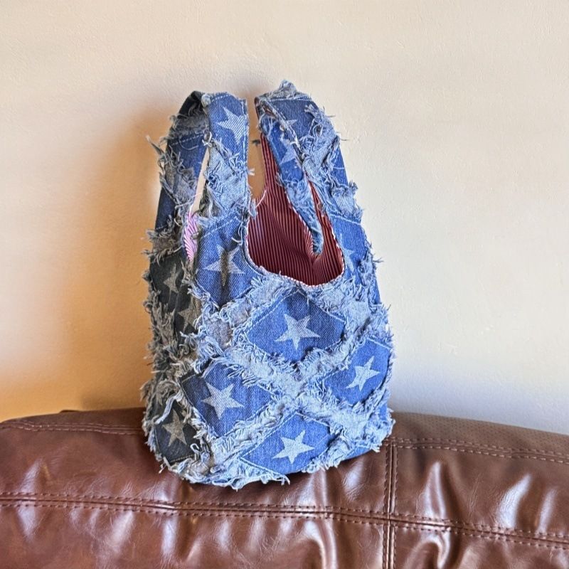 Borsa portaoggetti portatile estiva da cowboy, borsa a mano con urto verso l'esterno, piccola_voghion.com