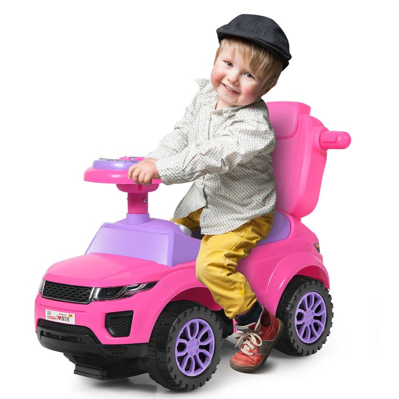 3 In 1 Baby Ride On Push Car Toy Kids Stroller Sliding Walking Car With Horn_voghion.com