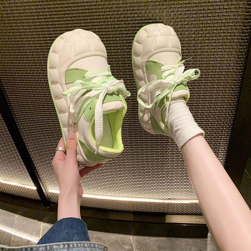 Unbeatable Quality Thick Soled Height Increasing Versatile White For Women In The Spring Of 2025, Niche Design Sense. Board With A Campus_voghion.com
