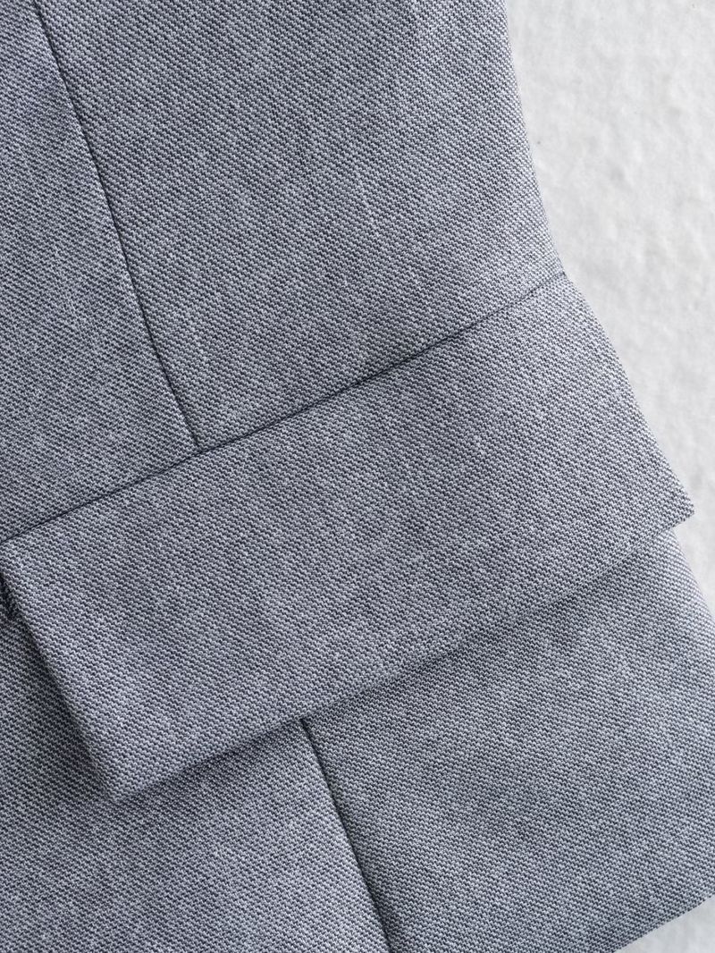 Autumn And Winter New Women's Clothing Asymmetric Slim Vest + Pleated Design Leggings Pants Set B88649_voghion.com