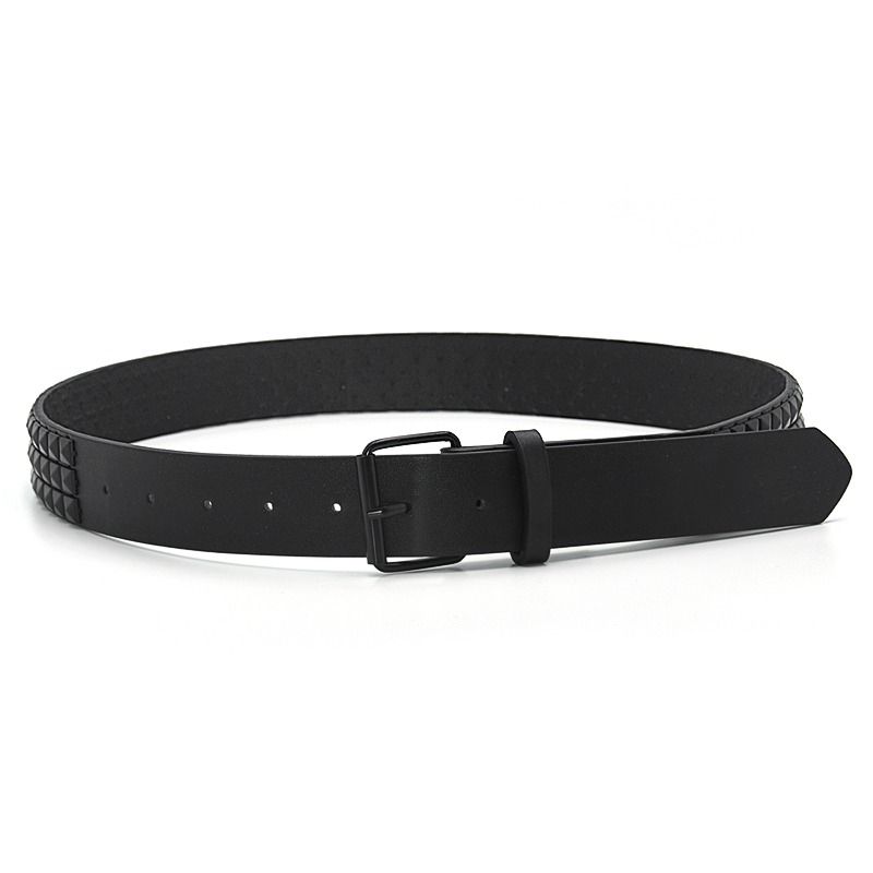 HOT Fashion Rivet Men&Women's Studded Belt Punk Rock With Pin Buckle Waistband_voghion.com