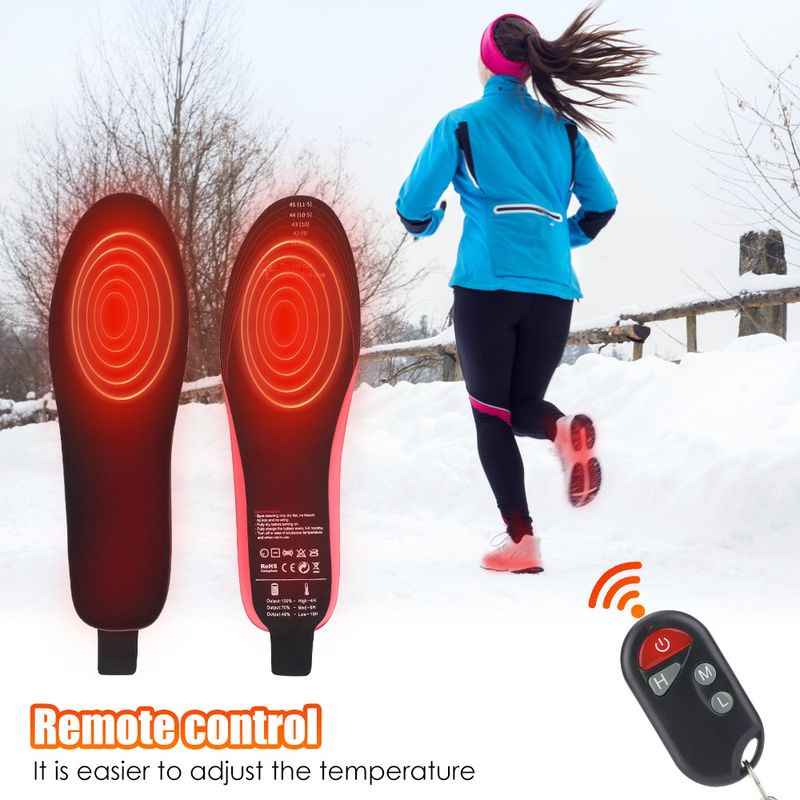 Heating are feasible for outdoor walking in winter. Warm feet, electric insoles, three speed temperature control,_voghion.com