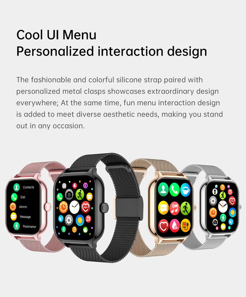 Smartwatches GtS4 Smartwatch Armband 2.01 Groot Scherm Sport Bluetooth Horloge Ring Hartslagmeter_voghion.com