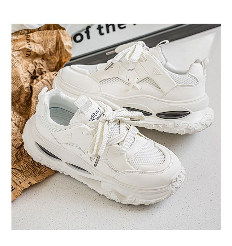 2025 Low-Top Lace-up Atmungsaktive Mesh Dad Schuhe Herrenmode Trend Vielseitig Casual Sports_voghion.com