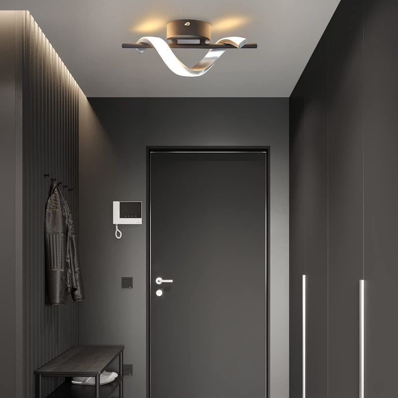 Glitzerlife LED Wandleuchte Innen Wandlampe - Modernes Design Flurlampe 3000K Warmweiß Treppenhauslampe Wandbeleuchtung Für Schlafzimmer Wohnzimmer Arbeitszimmer_voghion.com