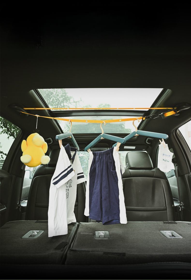 Innenseil Outdoor Multifunktionale Tragbare Trocknung Artefakt Auto Selbstfahrende Camping Hotel Kleiderständer_voghion.com