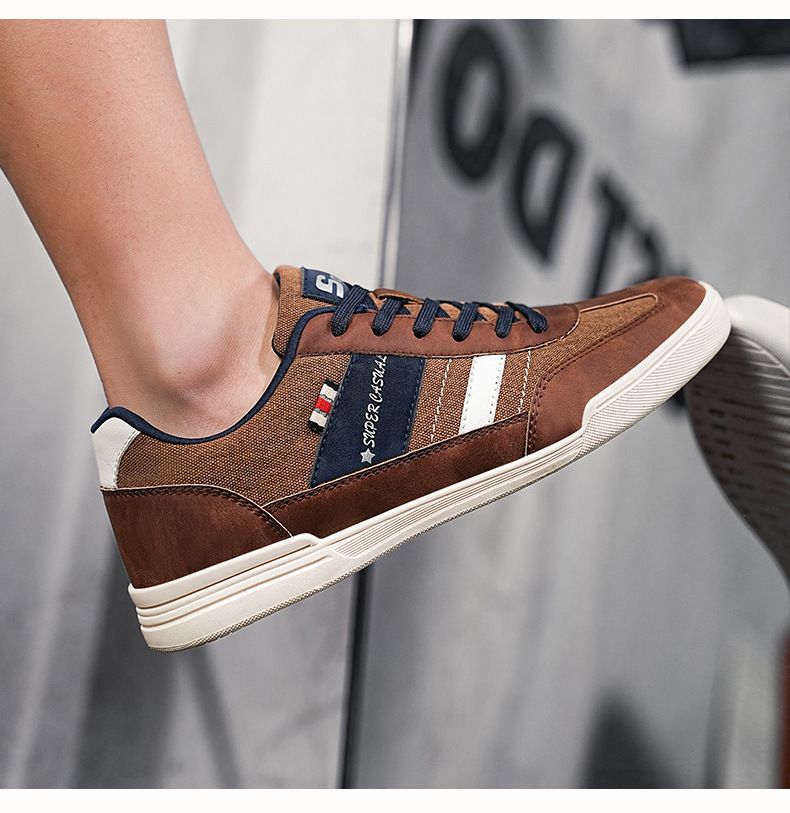 Herren Freizeitschuhe Große Größe Outdoor Freizeitschuhe für Teenager Canvas Schuhe für Männer_voghion.com