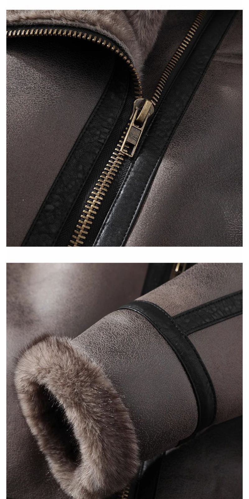 Giacca in pelle spessa, calda e versatile, casual, in visone blu argento, stile motociclista, in montone invernale_voghion.com