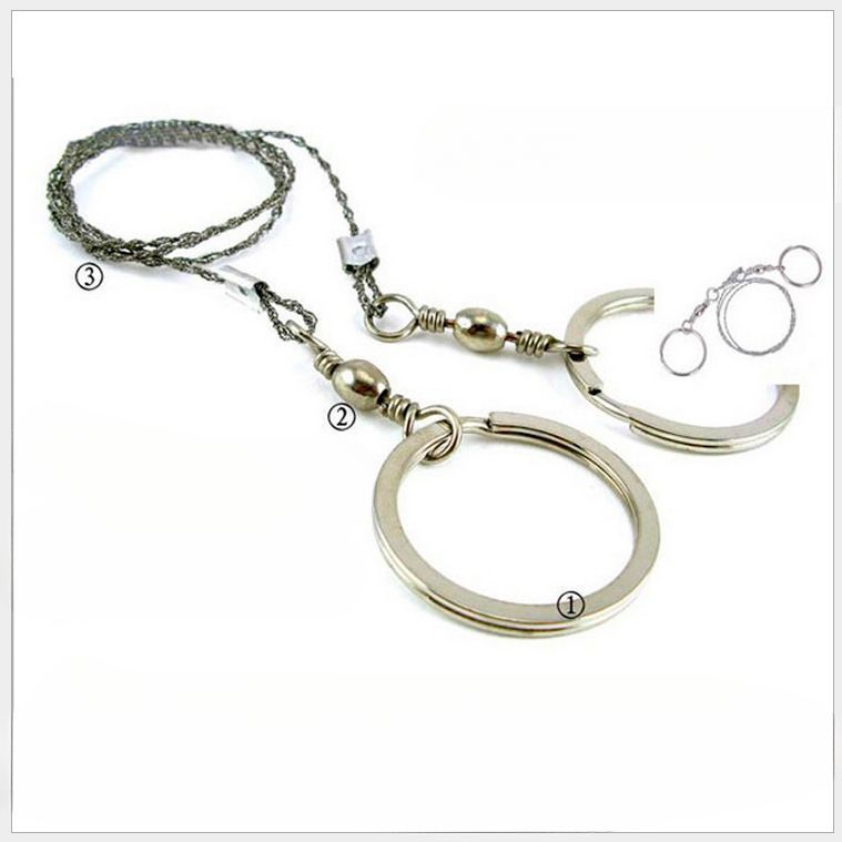 Survival Curve 360 Degree Rotation Outdoor Sports Must-Have Chain Steel Wire Rope Saw Tool_voghion.com