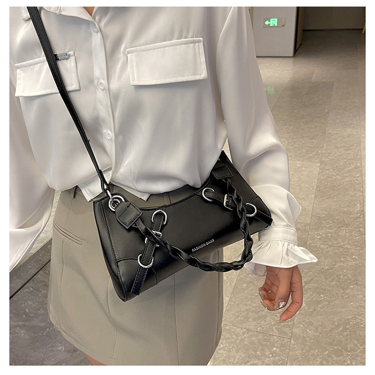 Produttori all'ingrosso 2023 nuova borsa da donna sotto le ascelle tinta unita borsa a tracolla portatile con texture di moda borsa a tracolla portatile dal design di nicchia_voghion.com