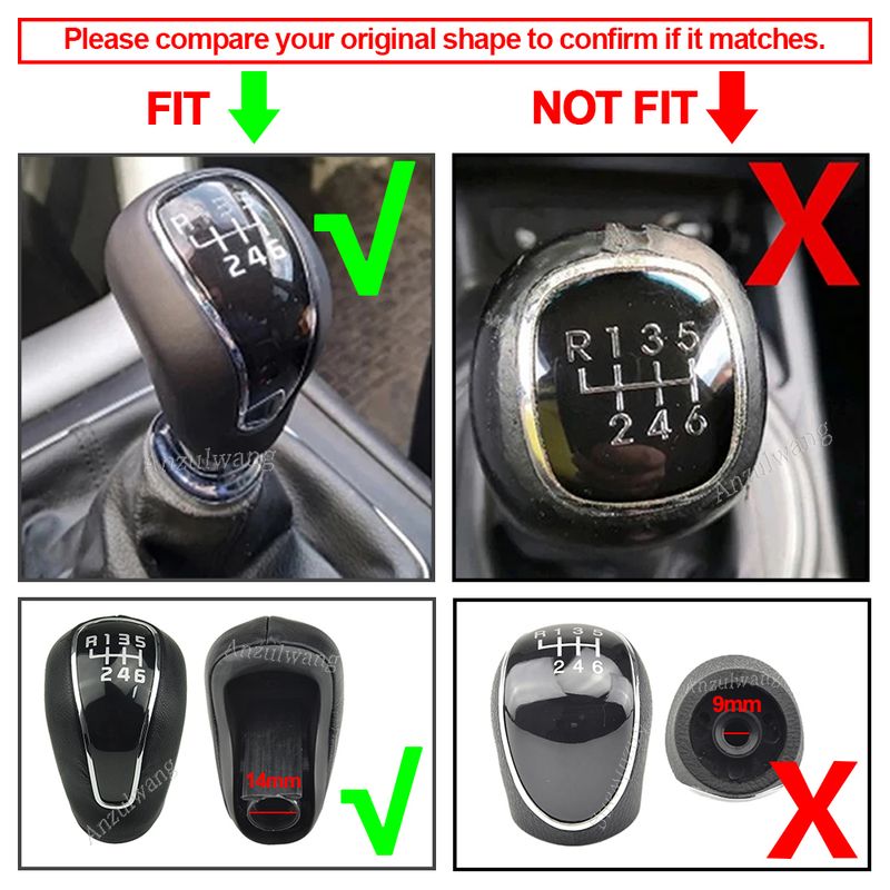 Leder Manuelle Schaltknauf Hebel Stick Shifter Hyundai Creta IX25 Für Kia Forte Cerato K3 Ceed 2012 2013 2014 2015_voghion.com