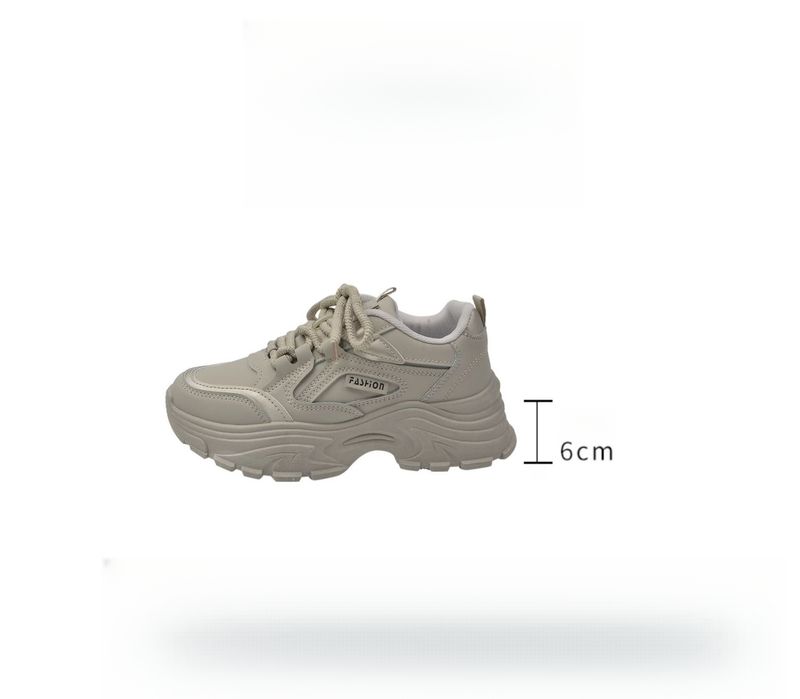 Women's Platform Thick Bottom Dad Sneakers,Autumn And Winter Street Style,Popular 2025 New Casual Shoes Wear Comfortable Lightweight_voghion.com