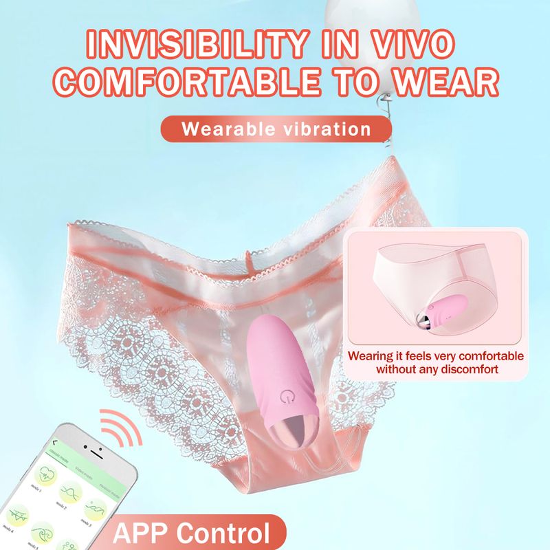 Ασύρματο Bluetooth APP Dildo Vibrator Clitoris Stimulator G Spot Massager Φορέστε δονούμενα παιχνίδια σεξουαλικού αυγού για γυναίκες ενήλικες_voghion.com